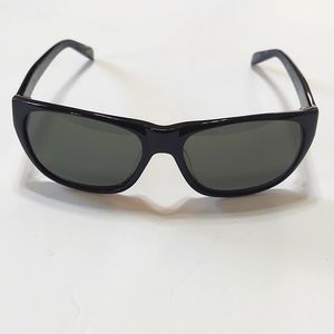 Black Handmade Square Frame Mens Dark Lens Sunglasses
